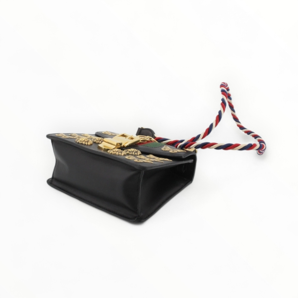 GUCCI Limited Edition Sylvie Medalion Lion Butterfly Two Way Bag - Picture 7 of 10
